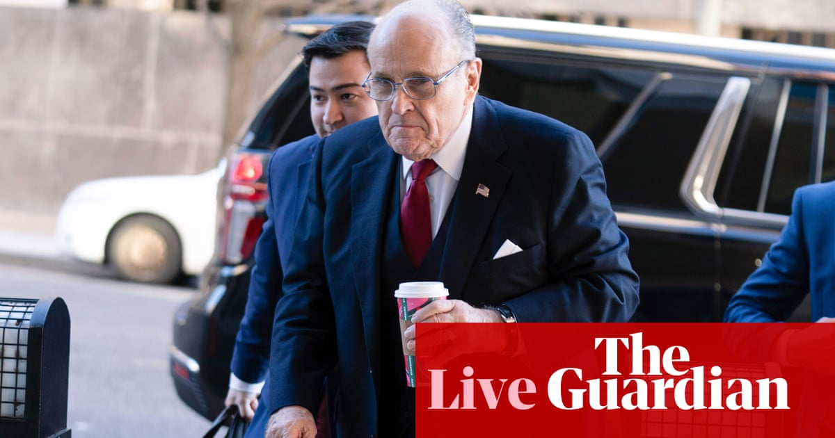 Rudy Giuliani defamation trial: former Trump lawyer told to pay $148m in damages - live