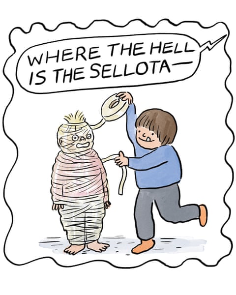 Becky Barnicoat cartoon, panel 3