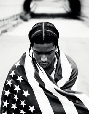 A$AP Rocky, Harlem, 2012. Says photographer Phil Knott: “When I was hired to shoot Rocky’s album cover, I decided it was important to shoot with him in his neighbourhood in Harlem. I went location scouting along 127th Street, where I met one of A$AP Rocky’s boys. We walked around for a while and I remember there being some talk of a bridge scene from the movie Juice that was shot nearby many years earlier. Even though these guys were babies when that film was made, it still resonated with them and had become this stuff of urban lore.”