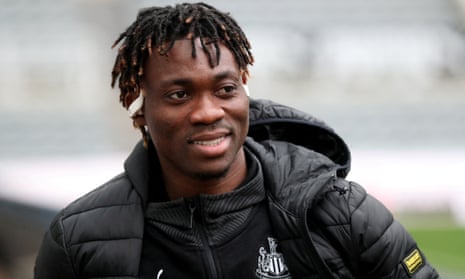 Christian Atsu pictured in 2020 during his time with Newcastle United.
