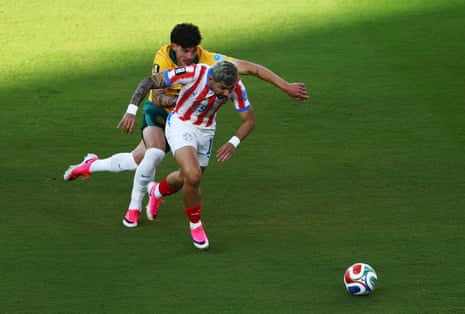 Australia's Jordan Bos in action
