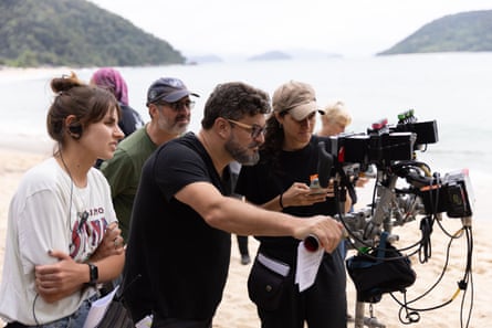 David Schurmann on the set of My Penguin Friend