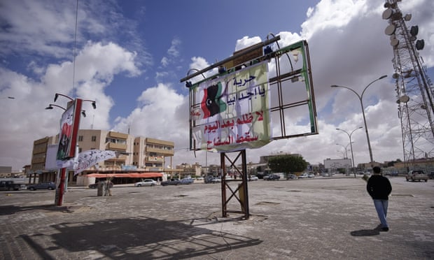 The main square of Ajdabiya, at the time of the uprising against Gaddafi in 2011.