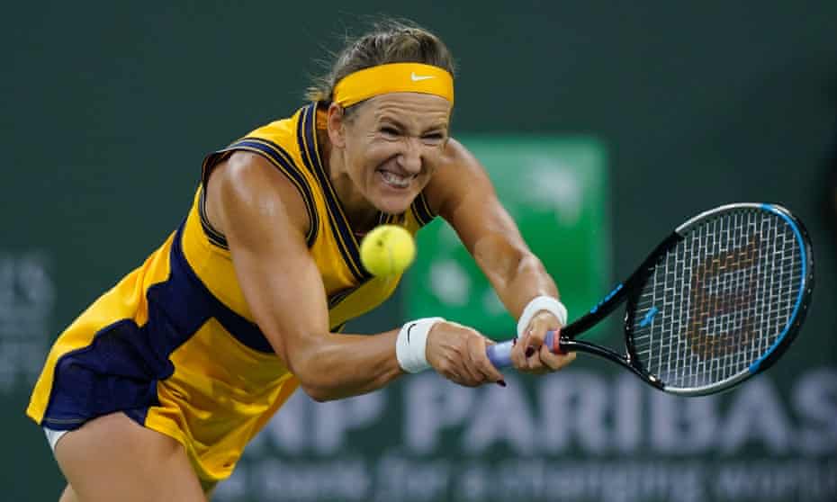 Victoria Azarenka showed great discipline to close out victory against Jelena Ostapenko in the semi-final at Indian Wells