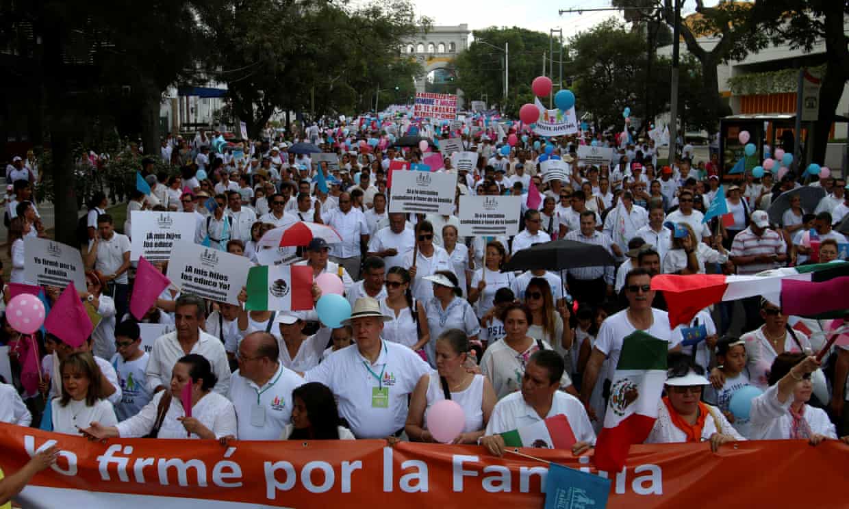 Guadalajara City anti-gay marriage march