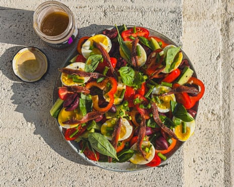Tom Hunt's olive brine salad dressing.