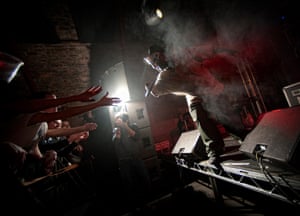 Playing in Glasgow in 2011.