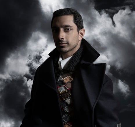 Feel the force: Riz Ahmed wears wool coat, cardigan and shirt, all Prada. Stylist Hope Lawrie. Groomer Tara Hickman.