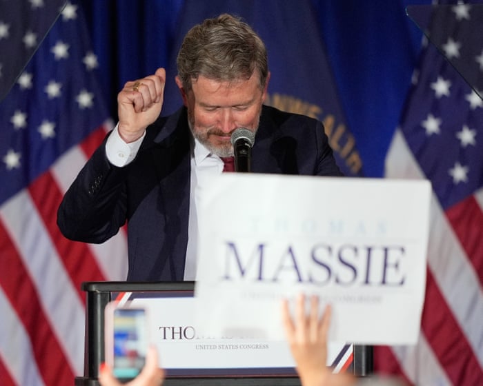Trump tightens grip on GOP after Massie’s defeat in Kentucky primary – US politics live
