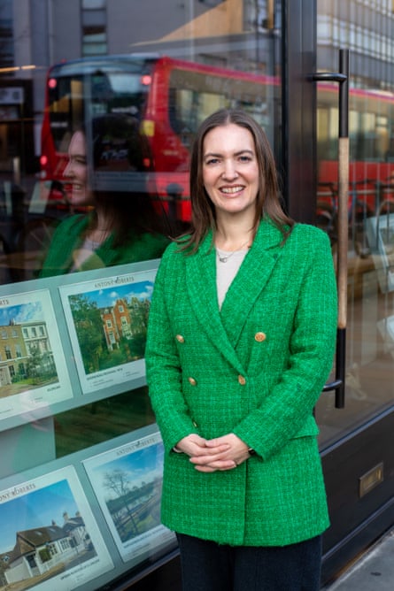 Amy Reynolds at Antony Roberts estate agents in Richmond, London.
