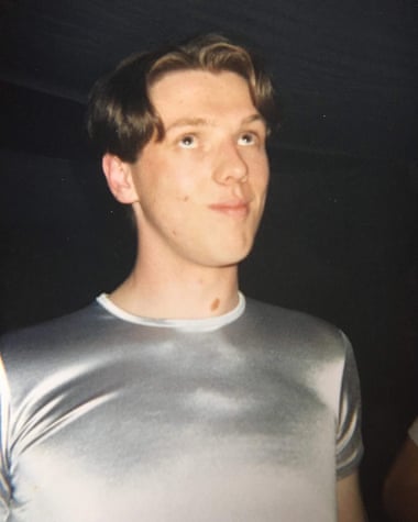 Damian Barr at Edinburgh Pride, 1995.