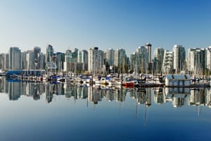 Vancouver skyline and Coal Harbour