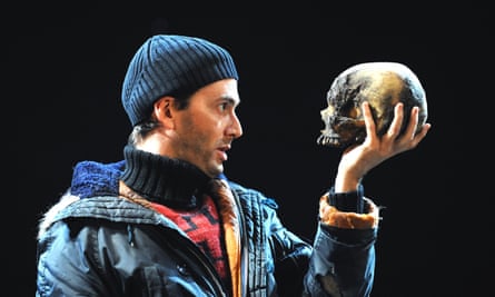 David Tennant as Hamlet, with André Tchaikowsky’s donated skull, in the RSC’s 2008 production.