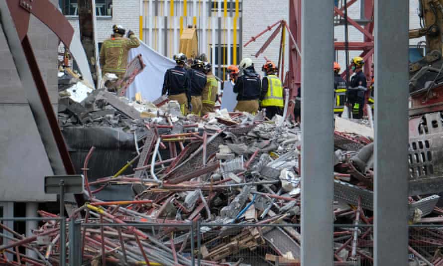 Five construction workers die in Belgium school collapse | Belgium | The Guardian