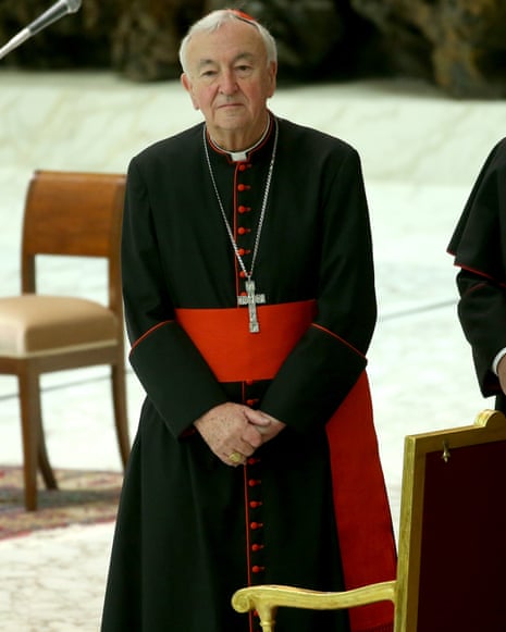 Cardinal Vincent Nichols attends Pope Francis’ weekly audience at the Vatican in February