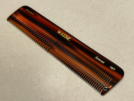 Kent 16T Tortoise Fine Tooth and Wide Tooth Comb