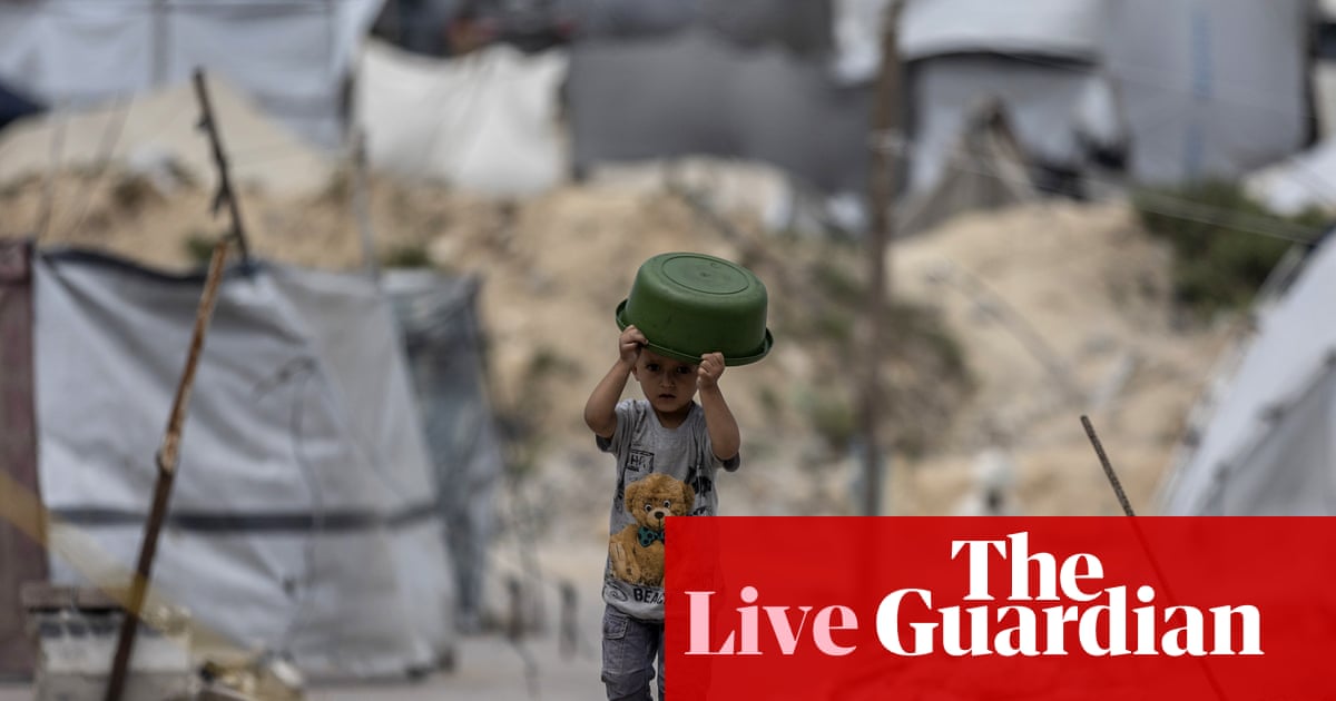 Israel-Gaza war live: Children and elderly dying from starvation, minister warns, as 16 people killed in overnight strikes