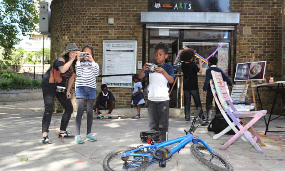 The Sir Hubert Von Herkomer pop-up community project runs art and photography workshops for children in Camden, London.