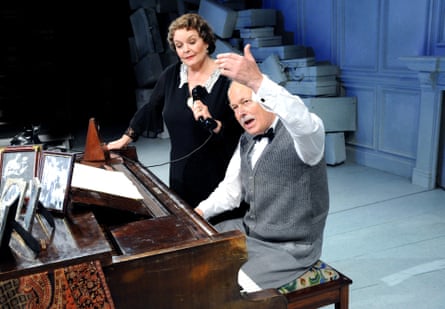 Isla Blair as Pauline Strauss and Michael Pennington as Richard Strauss in Collaboration at the Minerva, Chichester, in 2008.