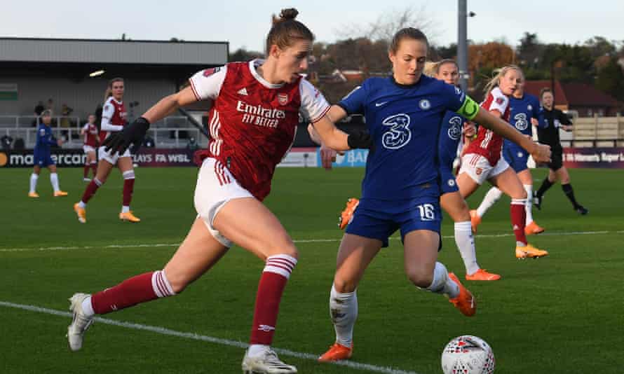 Magda Eriksson (right) has looked as assured as ever since returning from injury.