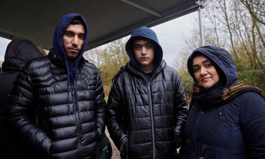 Sokar Mawlud, 20 (left), with his brother Sarhand, 13, and mother Shawbo, 42