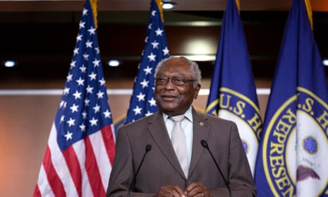 United States House Assistant Democratic Leader James Clyburn (Democrat of South Carolina) speaks during a news conference where Democratic lawmakers called for the removal of confederate monuments at the Capitol in Washington on 22 July.