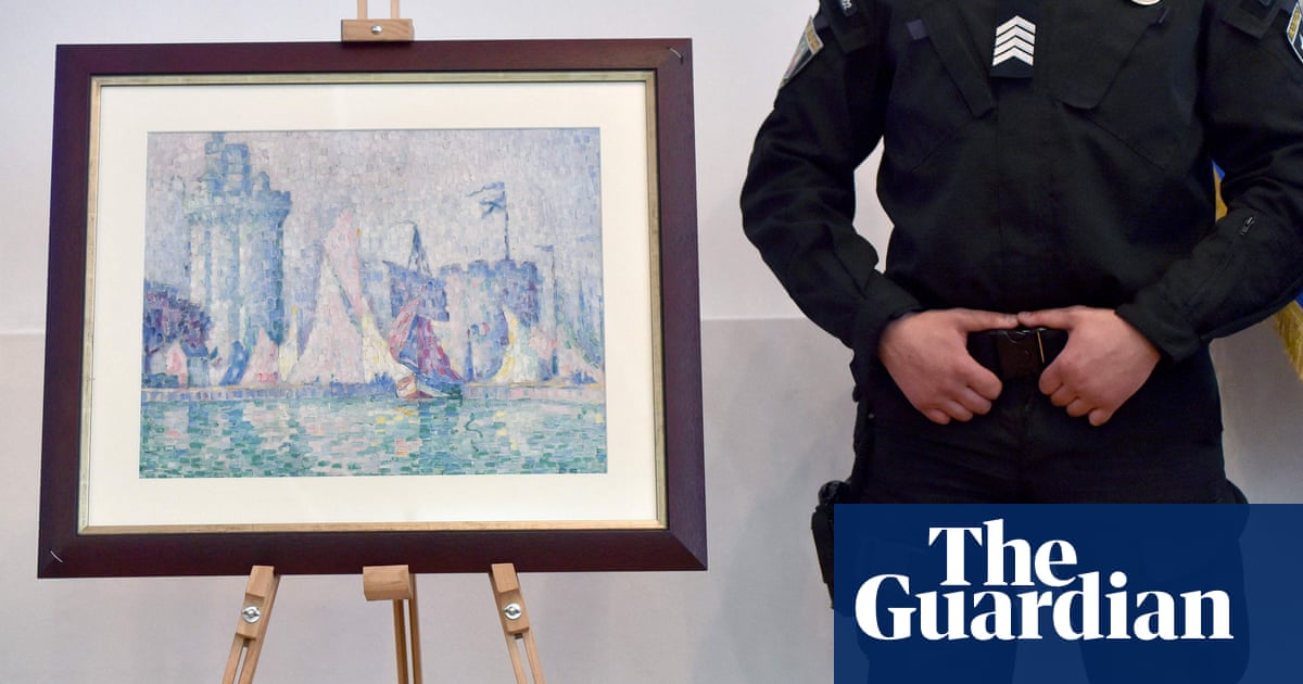 Ukrainian man goes on trial in France over theft of £1.3m painting found in Kyiv
