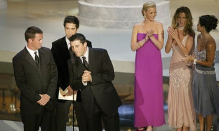 Triumph … the Friends cast at the 54th Emmy awards in LA in 2002.