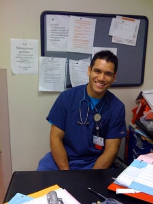 Phillipe Nover at work as a nurse