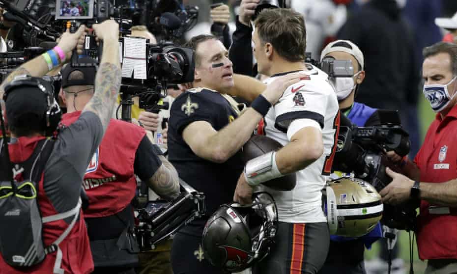 Tom Brady and Drew Brees both battled time on Sunday. Guess who won