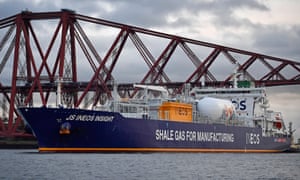 JS Ineos Insight ship arriving in the Firth of Forth