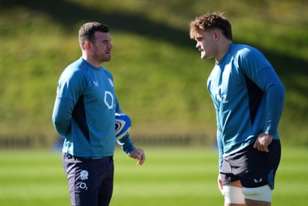 Ben Spencer (left) and Guy Pepper in England training