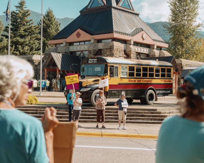 Protests at Glacier as national parks reel from Trump cuts: ‘They’ve gutted staff, gutted funding’