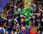 Paris Saint-Germain v Arsenal: PSG win Champions League final on penalties – live ⚽ Latest updates from 5pm BST kick-off in Budapest⚽ Donald McRaes Arsenal journey | Follow us on BlueskyTheyve got a wonderful group of players and a great manager in Mikel Arteta but having come so close three times on the bounce I felt these guys needed it, Sol Campbell says of Arsenal winning the Premier League for the first time in 22 years since, in 2004, he was the cornerstone of their defence for the Invincibles. His team remained unbeaten throughout that historic league season, but the pressure on his successors has been immense.The wait has been so heavy and it was all pent up, building year after year, always coming so close but never getting over the line, he says. Thats why you saw such an outpouring of joy and togetherness. Its been incredible because weve been waiting such a long time. Continue reading...