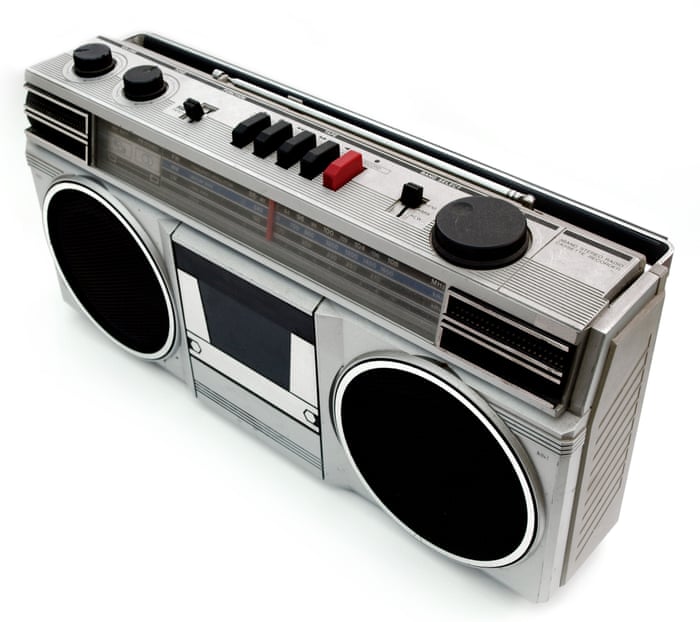 Cassette player played through FM transmitter