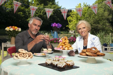 Hollywood with Mary Berry on The Great British Bake Off in 2013.