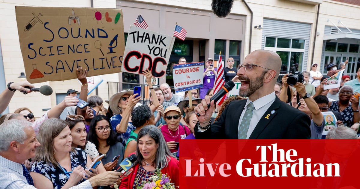 RFK Jr ally reportedly chosen to lead CDC as departing officials hit out at vaccine messaging – live