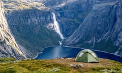 Wild camping at Ringedalsvatnet, Norway