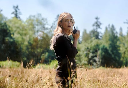 Melissa Roxburgh (Bex) in The Hunting Party, standing in a field