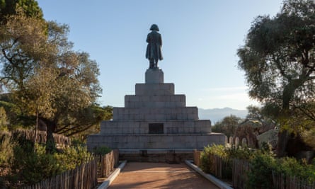 The monument to Napoleon in the Place d’Austerlitz, Ajaccio.