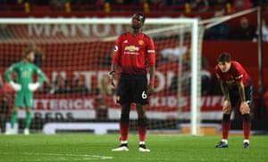 Manchester United’s Paul Pogba during the derby defeat to City.