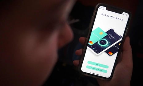 Starling Bank app on a smartphone