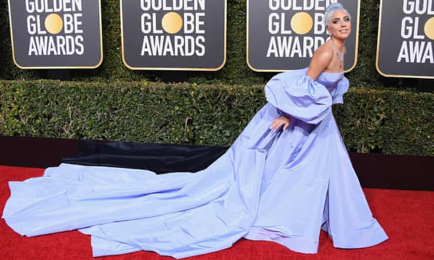 Lady Gaga opts for the fantasy gown at this year’s Golden Globe awards.
