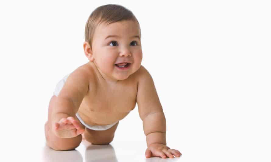 Baby crawling