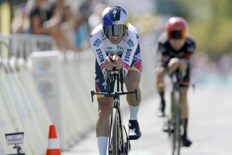 Mattia Cattaneo crosses the line