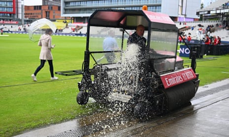 The Ashes 2023: England v Australia, fourth Test, day four – live | Ashes 2023 5 A Super Sopper dumps water from the playing surface.