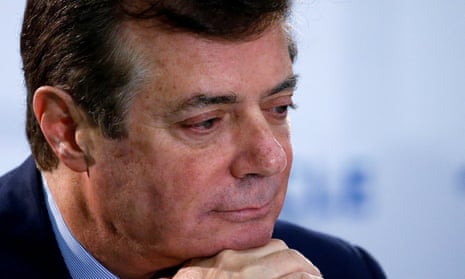 Robert Mueller alleges that Paul Manafort, above, lied when he claimed he had no communication with Trump administration figures after they took office.