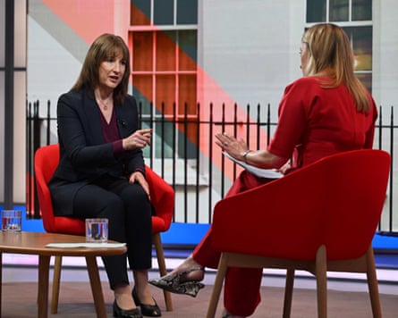 Rachel Reeves talks to Laura Kuenssberg