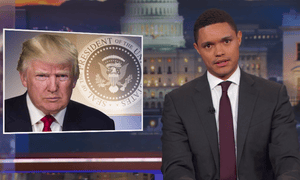 Trevor Noah: ‘People are talking about President Trump being in real trouble this time – which means for Trump, it’s a normal Wednesday.’