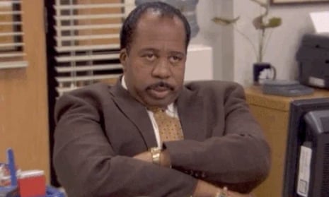The No 1 gif of 2021 was a slow zoom on the character Stanley from the US version of The Office.